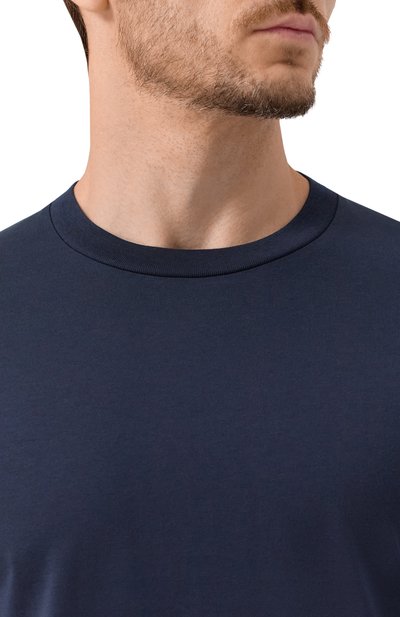 Хлопковый лонгслив CORNELIANI темно-синего цвета по цене 17200 руб., арт. 26G570-2625022, фото 5 Хлопковый лонгслив CORNELIANI, арт. 26G570-2625022, фото 5