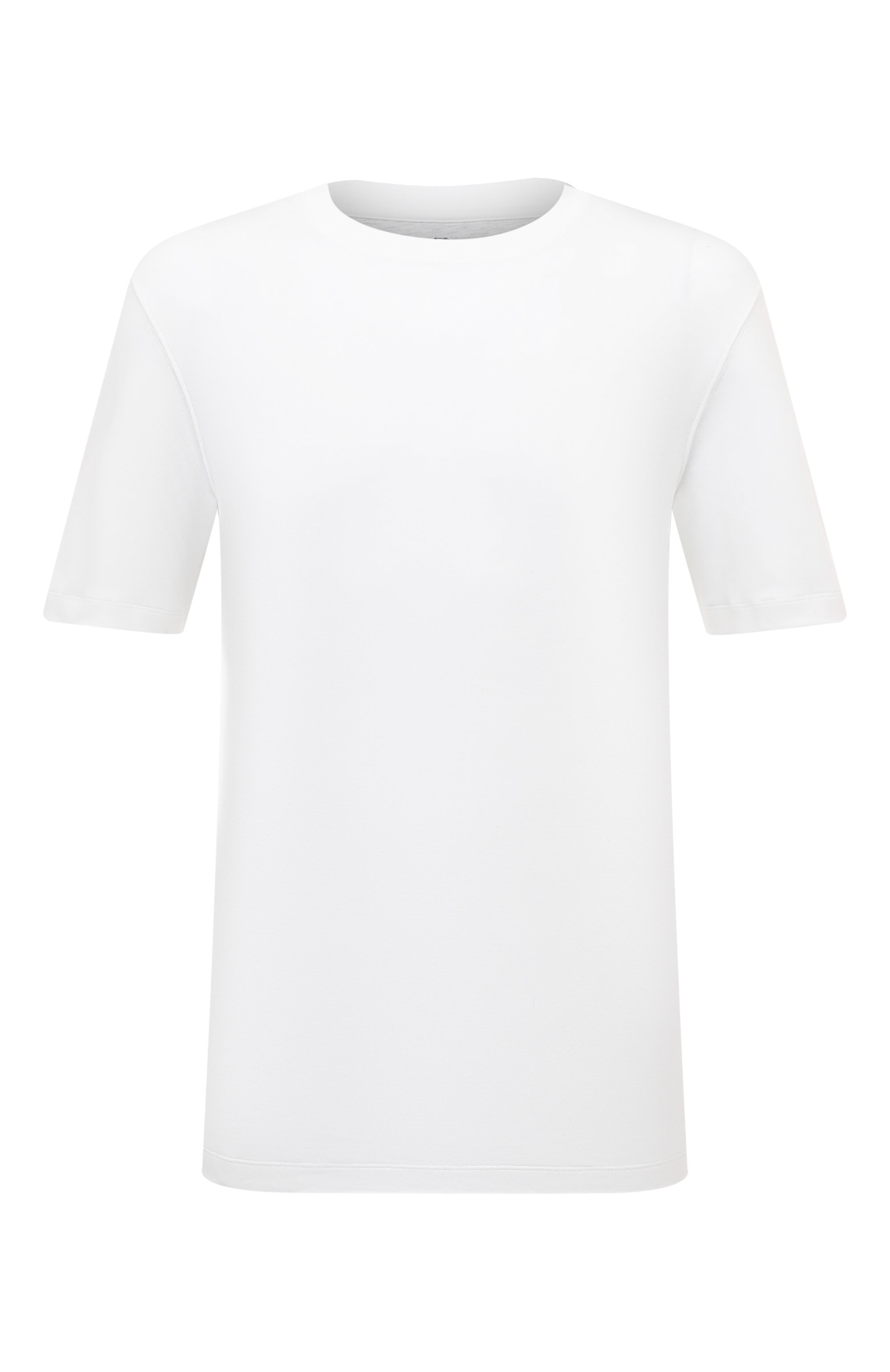 Футболка из хлопка и шелка BRUNELLO CUCINELLI, арт. MM8201308, фото 1