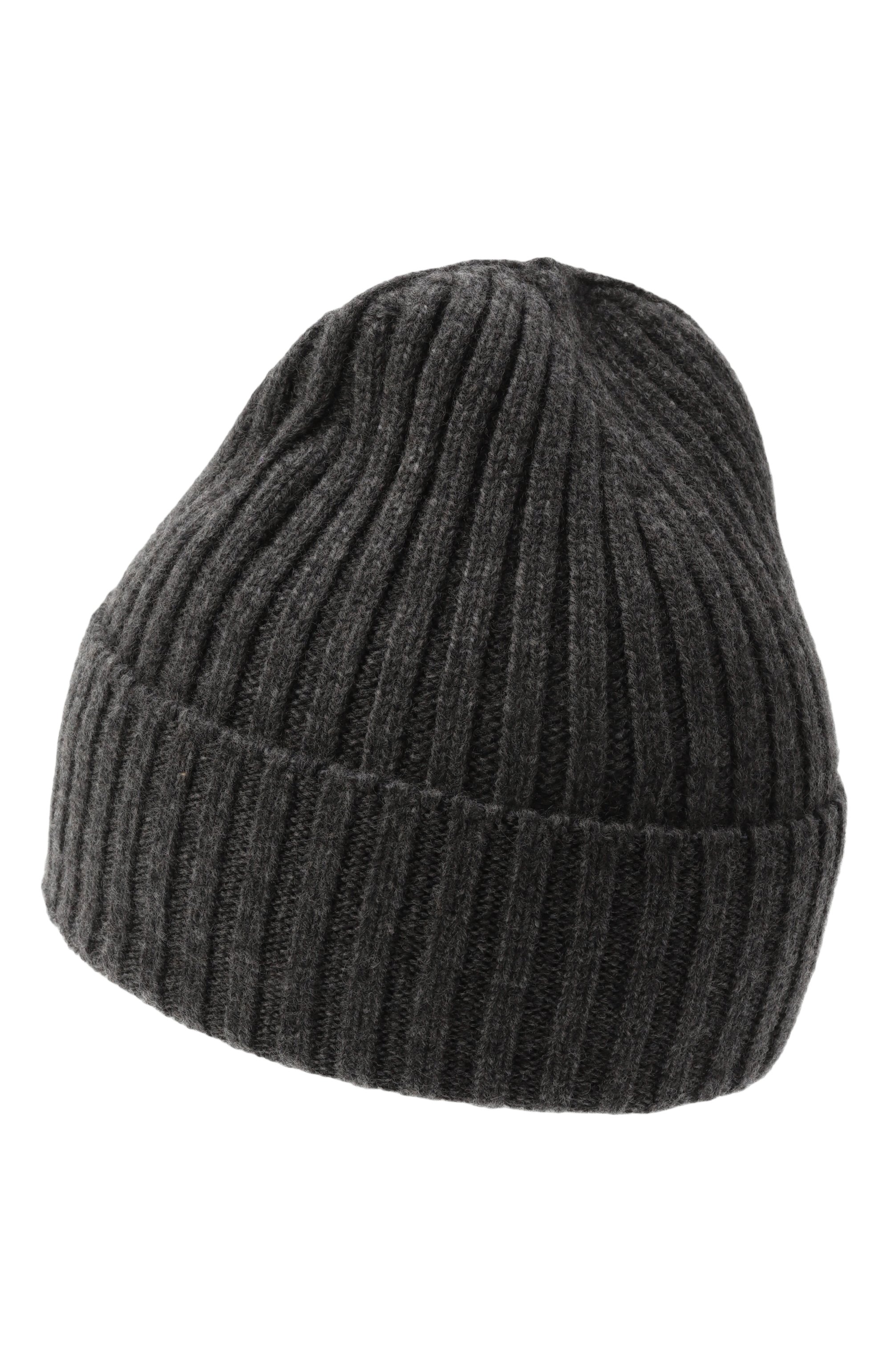 Кашемировая шапка ANDREA CAMPAGNA темно-серого цвета по цене 16950 руб., арт. 16839, фото 2 Кашемировая шапка ANDREA CAMPAGNA, арт. 16839, фото 2