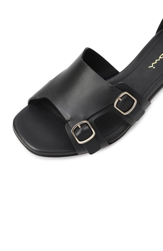 Кожаные босоножки Santoni WHVG71606HA2TLGA Чёрный  WHVG71606HA2TLGA Фото 7