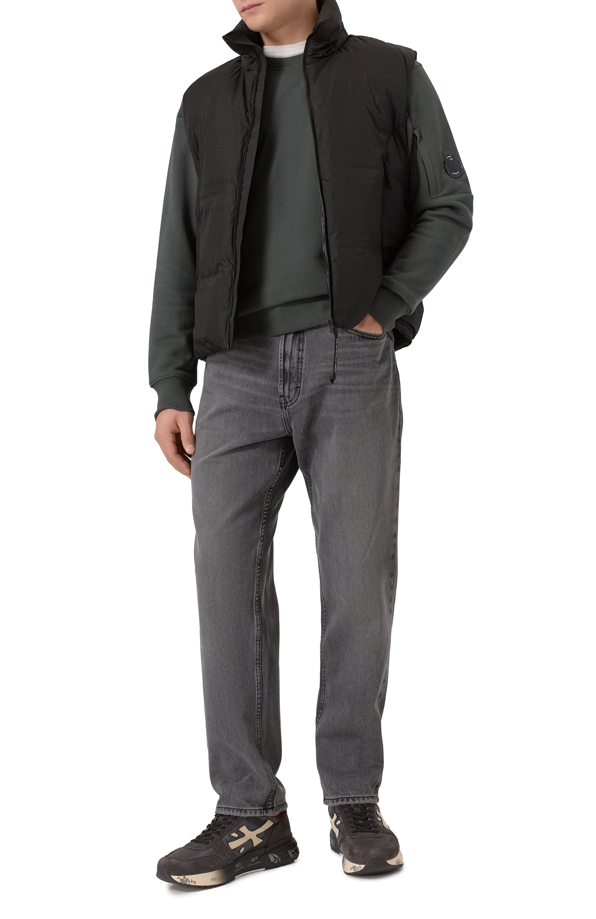 Пуховый жилет C.P. COMPANY, арт. 19CLVE010A110400A, фото 2