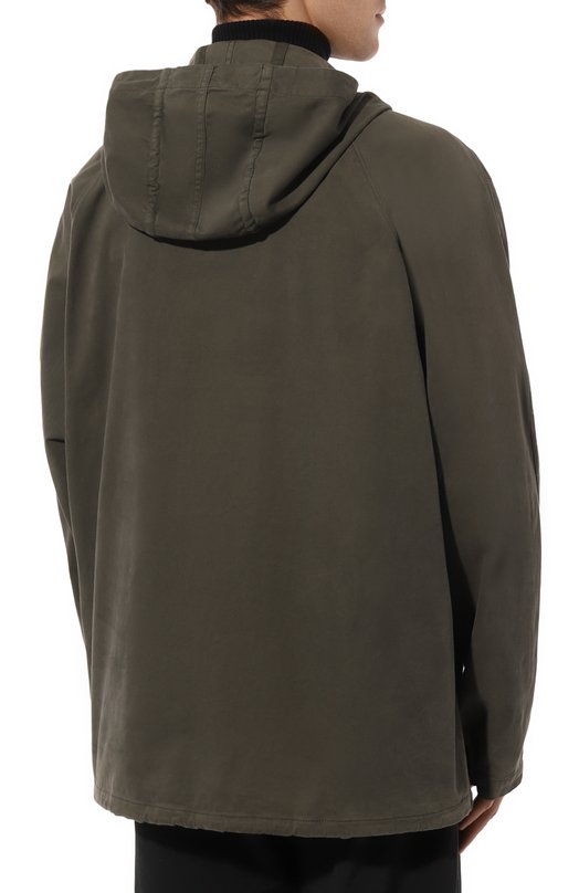 Хлопковый анорак Stone Island 731510510 Хаки  731510510 Фото 4