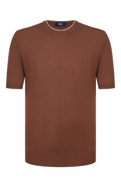 Мужской джемпер из кашемира и шелка FEDELI, арт. MU0L5718B/CASMERE SETA BIC