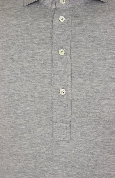 Поло из шелка и хлопка BRUNELLO CUCINELLI, арт. MH8363914, фото 5