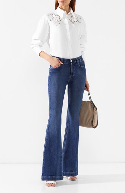 Хлопковая рубашка STELLA MCCARTNEY белого цвета по цене 109500 руб., арт. 554972/SJA01, фото 2 Хлопковая рубашка STELLA MCCARTNEY, арт. 554972/SJA01, фото 2