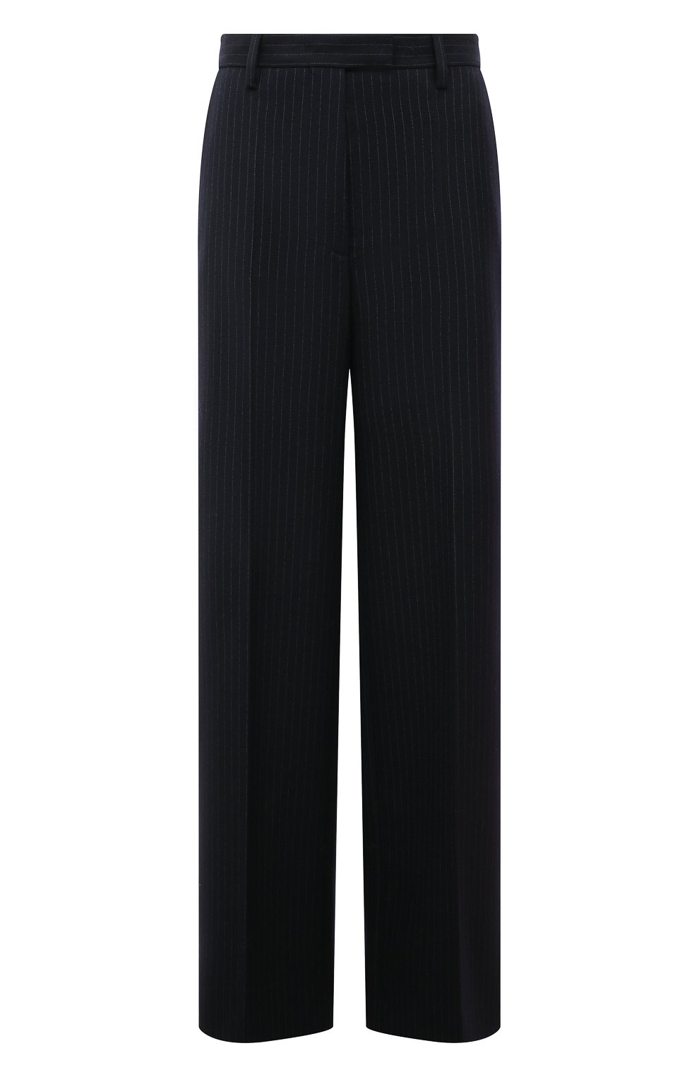Шерстяные брюки PRADA синего цвета по цене 120000 руб., арт. P290EG-1ZJ7-F0124-212, фото 1 Шерстяные брюки PRADA, арт. P290EG-1ZJ7-F0124-212, фото 1