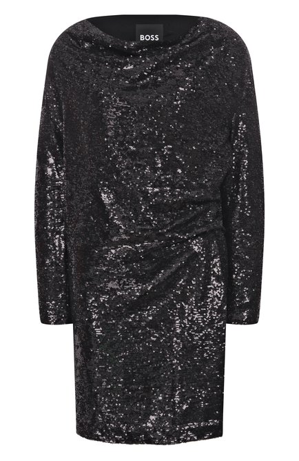 Женское платье с отделкой пайетками BOSS, арт. 50547996