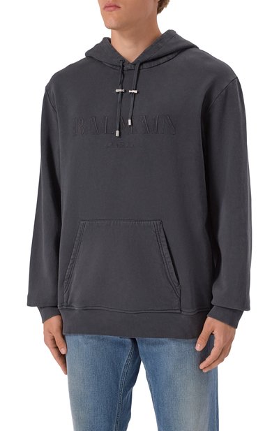 Хлопковое худи BALMAIN, арт. FH1JT047/BC72, фото 3