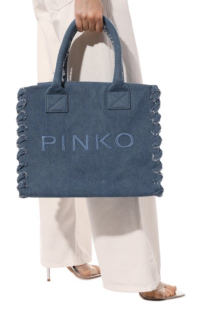 Сумка PINKO голубого цвета по цене 18300 руб., арт. 100782-A1WT, фото 2 Сумка PINKO, арт. 100782-A1WT, фото 2