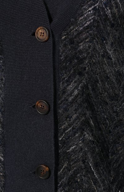 Кардиган BRUNELLO CUCINELLI темно-синего цвета по цене 376500 руб., арт. M7XR01806, фото 5 Кардиган BRUNELLO CUCINELLI, арт. M7XR01806, фото 5