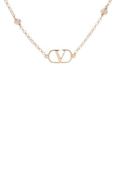 Колье vlogo signature VALENTINO золотого цвета по цене 69950 руб., арт. 8W2J0X82/MET, фото 3 Колье vlogo signature VALENTINO, арт. 8W2J0X82/MET, фото 3