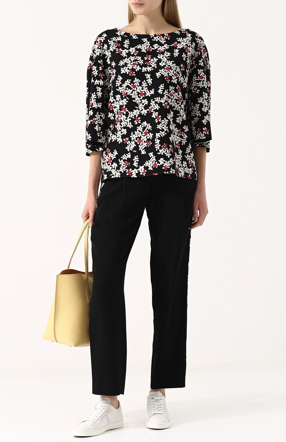 Кожаные кеды с перфорацией на шнуровке TOD’S, арт. XXW12A0T49008VB001, фото 2