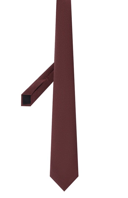 Шелковый галстук Zilli CRAV2BM0600VP0I03 Бордовый  CRAV2BM0600VP0I03 Фото 3