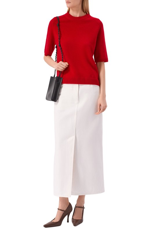 Кашемировый пуловер Loulou de Saison DARA Красный  DARA Фото 2