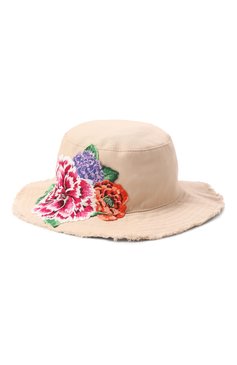 Детская хлопковая панама DOLCE & GABBANA светло-бежевого цвета, арт. LB5H62/G707U | Фото 2 (Материал: Текстиль, Хлопок; Нос: Не проставлено)