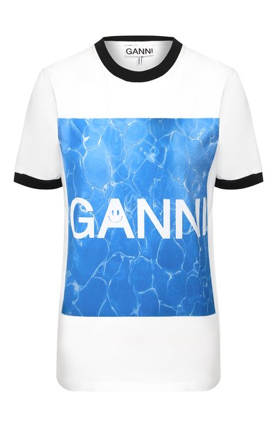 Женская хлопковая футболка GANNI, арт. T2525