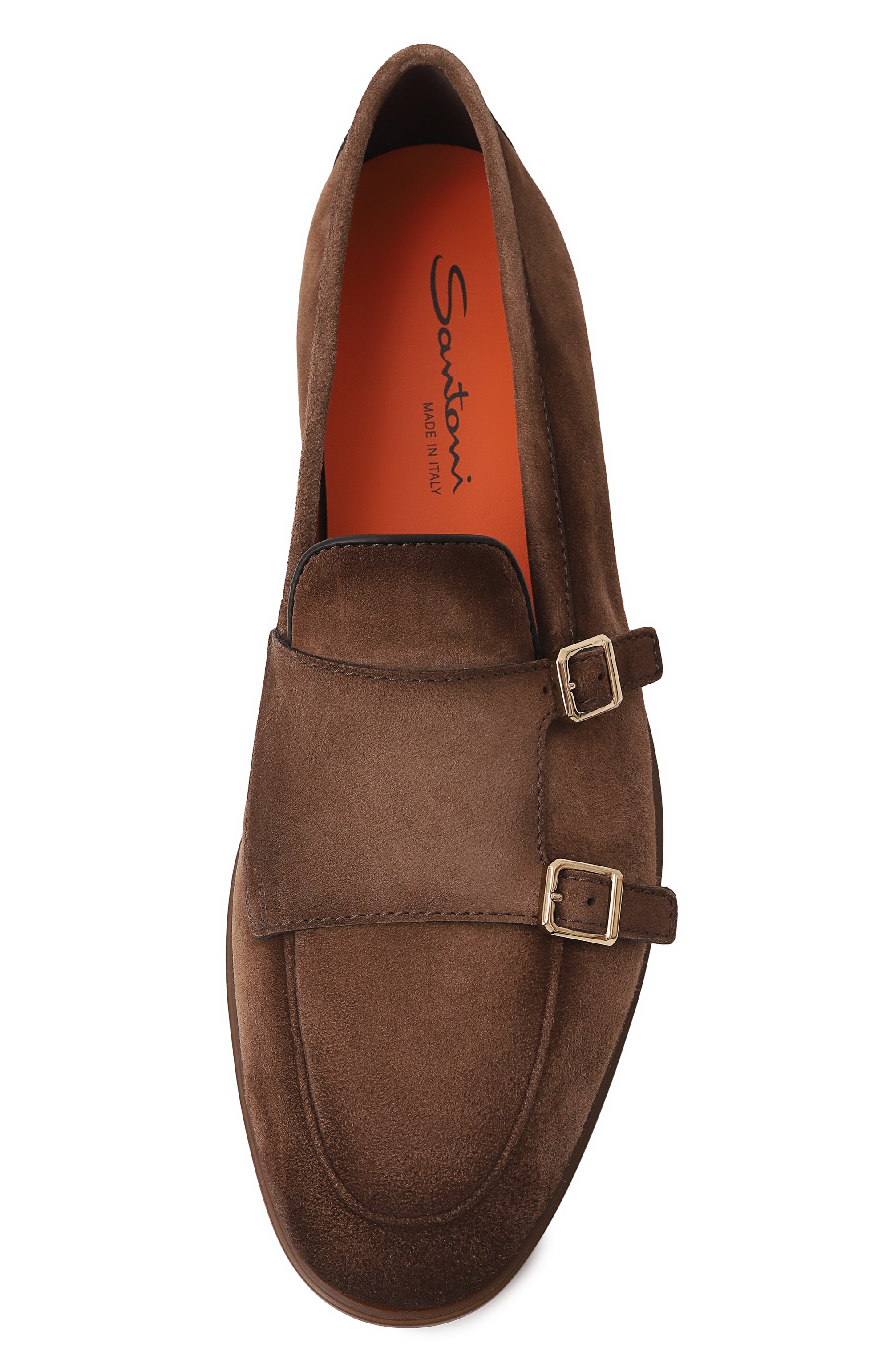 Замшевые лоферы malibu SANTONI, арт. MGAG19006TGRSEAA, фото 6