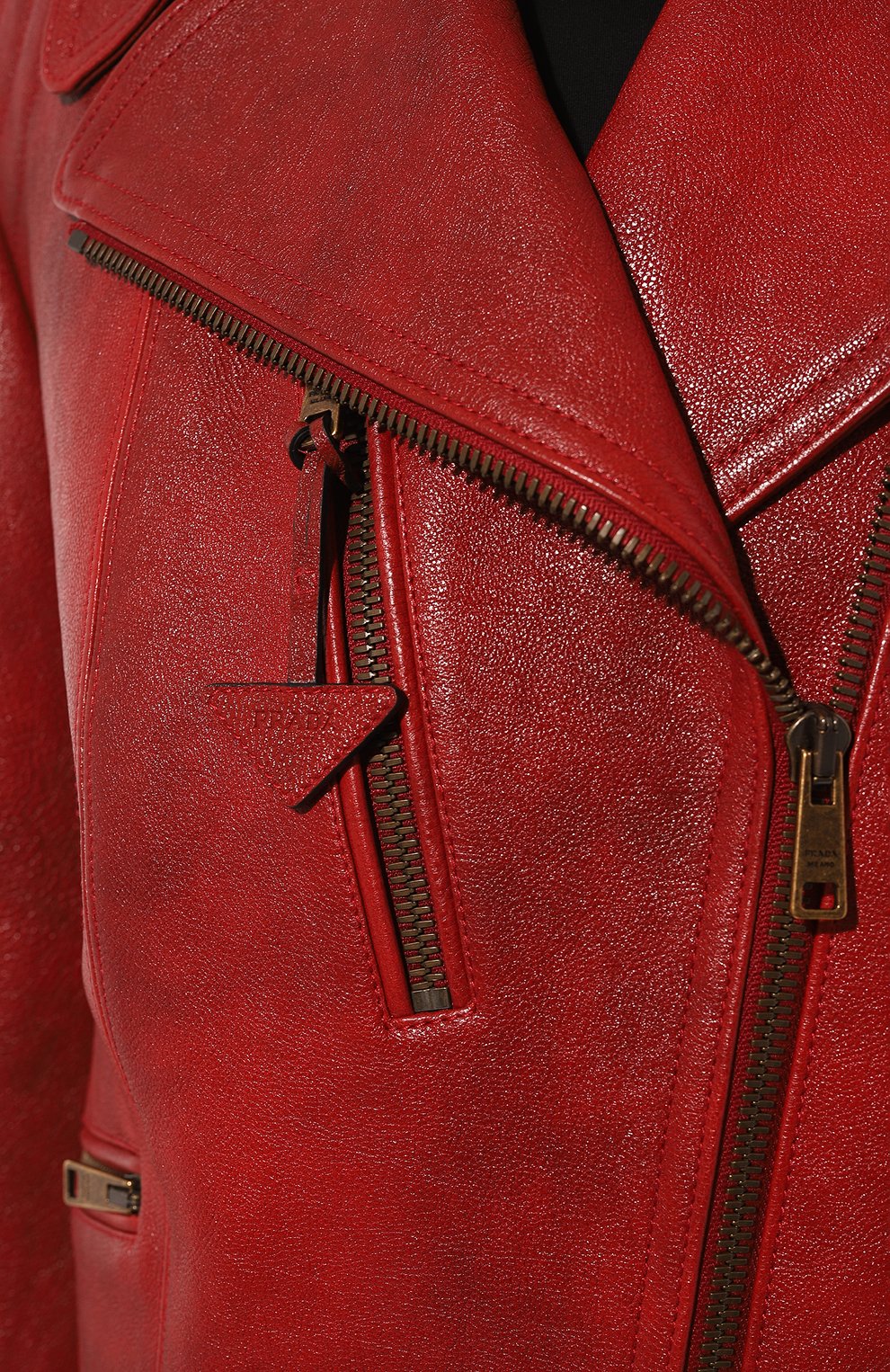 Кожаная куртка PRADA, арт. 58A100-2D02-F0011, фото 5