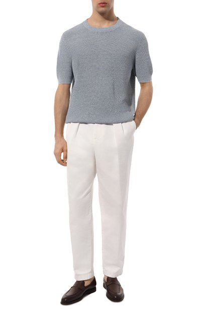 Мужской джемпер изо льна и хлопка BRUNELLO CUCINELLI, арт. M2L70B2257