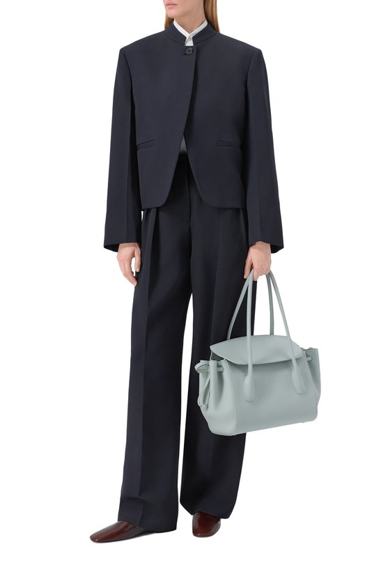 Сумка Voyage medium Jil Sander J08ZH0070/P8935 Голубой  J08ZH0070/P8935 Фото 3