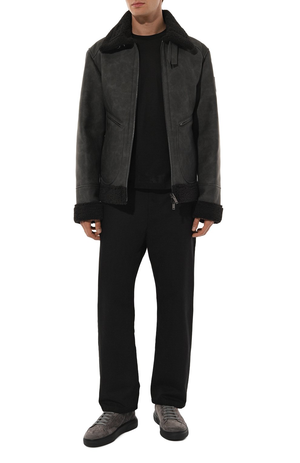 Замшевые кеды BLU BARRETT серого цвета по цене 49600 руб., арт. PHAN-11475.27, фото 2 Замшевые кеды BLU BARRETT, арт. PHAN-11475.27, фото 2