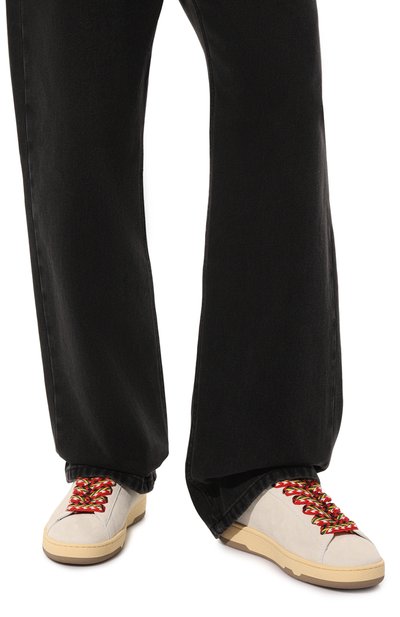Замшевые кеды curb lite LANVIN, арт. FM-SKDK0B-VESU, фото 3