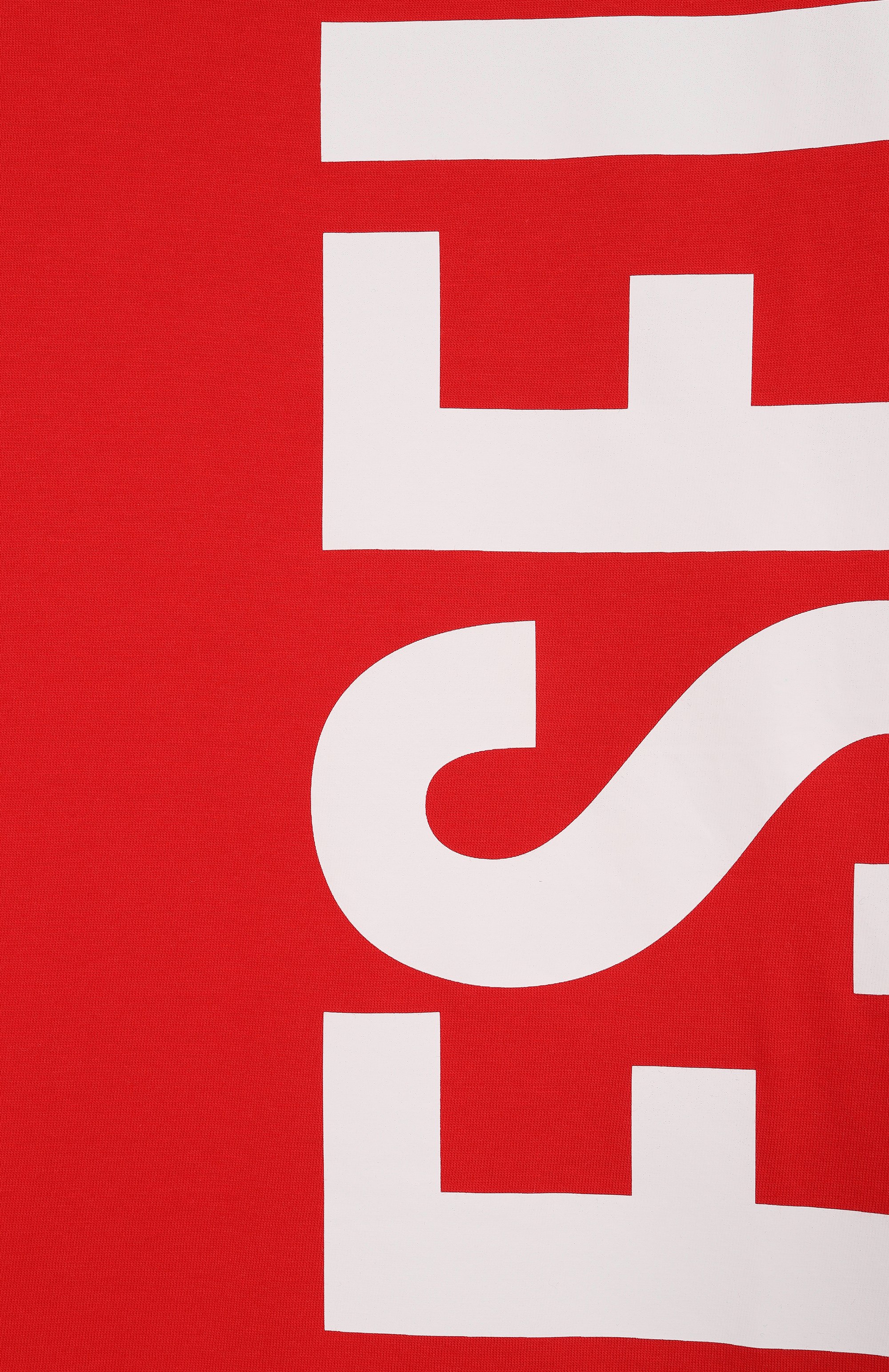 Хлопковая футболка DIESEL красного цвета по цене 4840 руб., арт. J02737/00YI9, фото 3 Хлопковая футболка DIESEL, арт. J02737/00YI9, фото 3