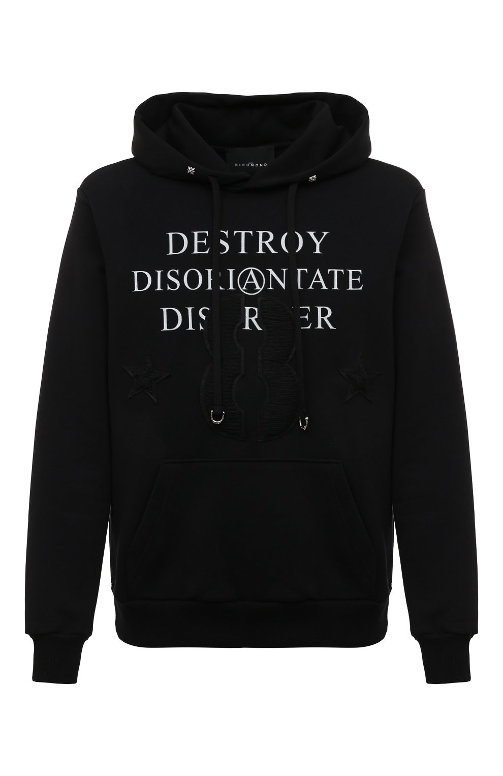 Хлопковое худи JOHN RICHMOND, арт. RMA22068FE, фото 1