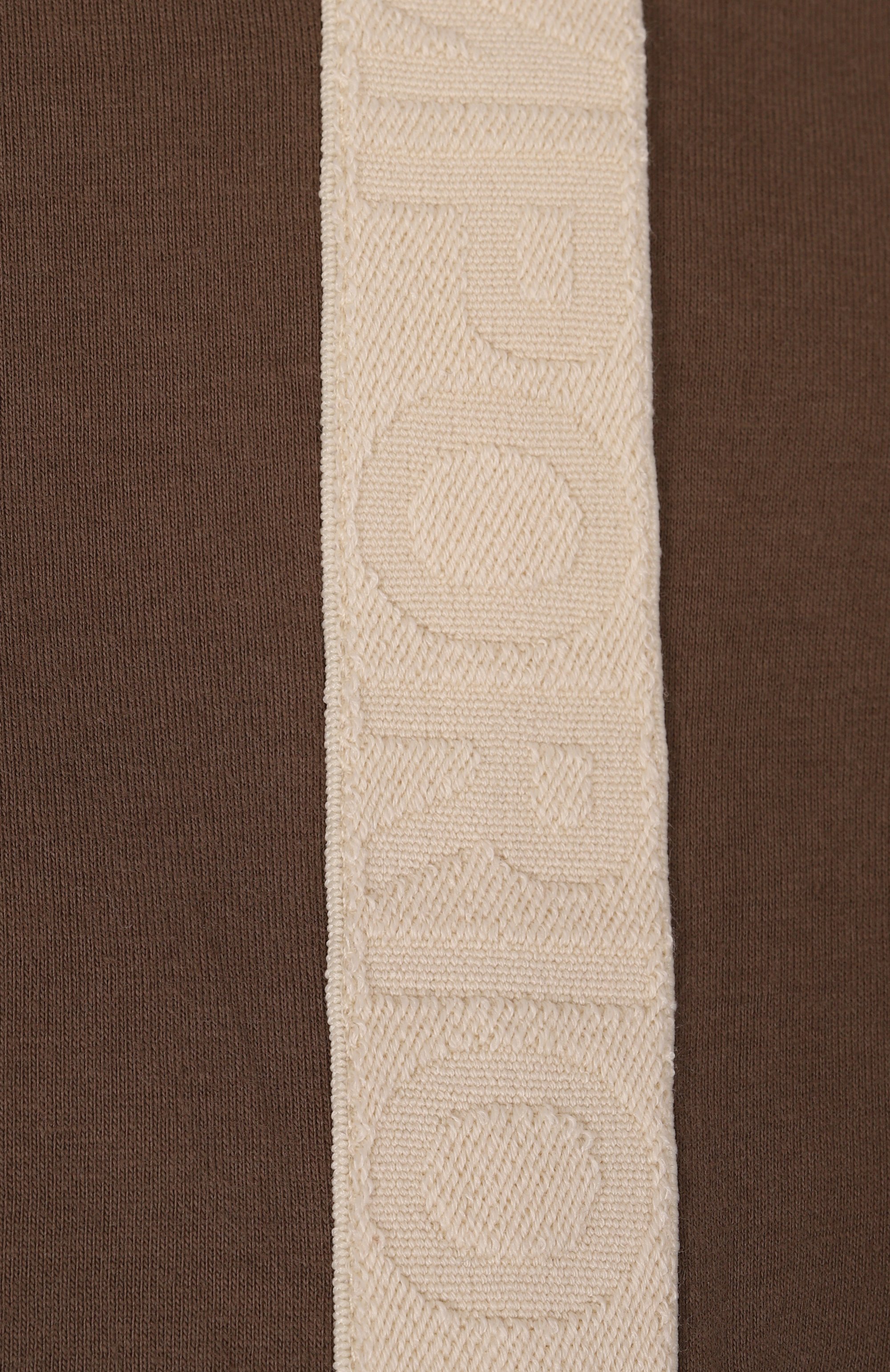 Хлопковая футболка EMPORIO ARMANI коричневого цвета по цене 10750 руб., арт. EB000235/AF14390, фото 3 Хлопковая футболка EMPORIO ARMANI, арт. EB000235/AF14390, фото 3