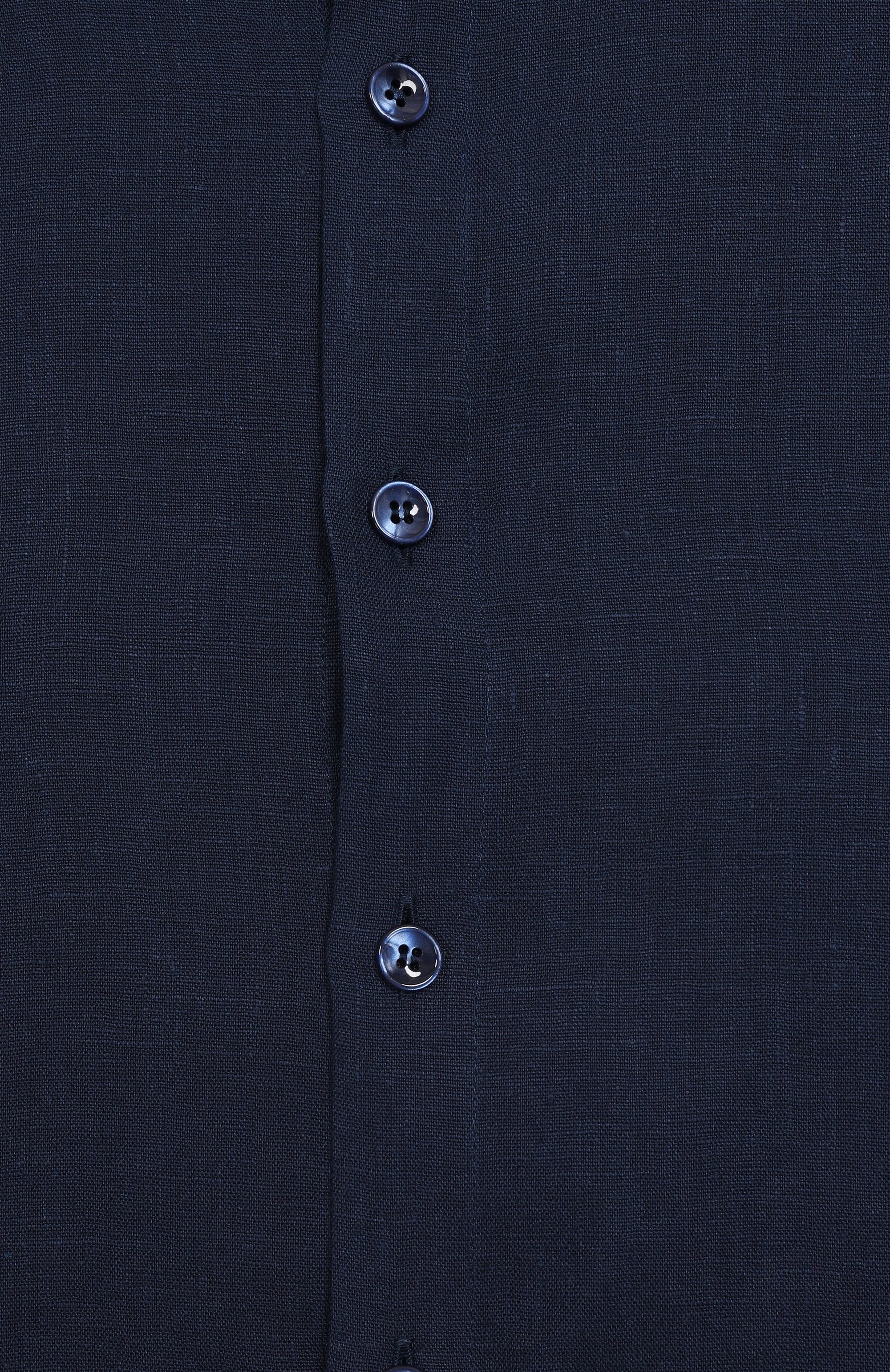 Льняная рубашка DOLCE & GABBANA темно-синего цвета по цене 55200 руб., арт. L44S25/FU4GI/8-14, фото 3 Льняная рубашка DOLCE & GABBANA, арт. L44S25/FU4GI/8-14, фото 3