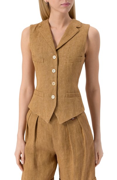Льняной жилет LORENA ANTONIAZZI, арт. E2530GI09A/4895, фото 3