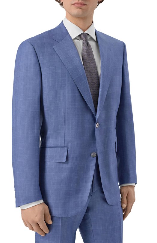 Костюм из шерсти и шелка Stefano Ricci S1SF432220/C163HA_001 Синий  S1SF432220/C163HA_001 Фото 2