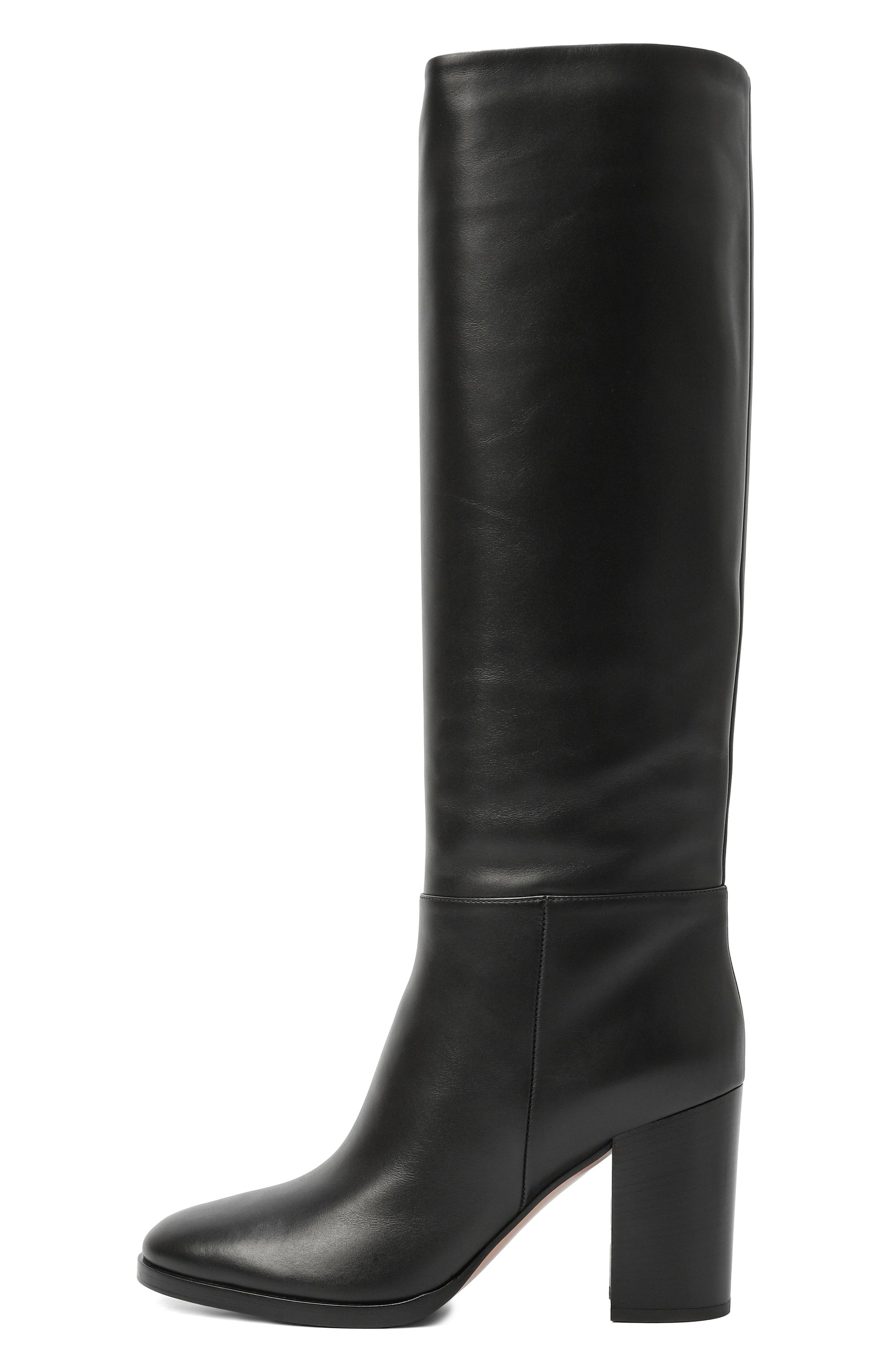 Кожаные сапоги santiago 85 GIANVITO ROSSI, арт. G80488.85CU0.VGUNENE, фото 4