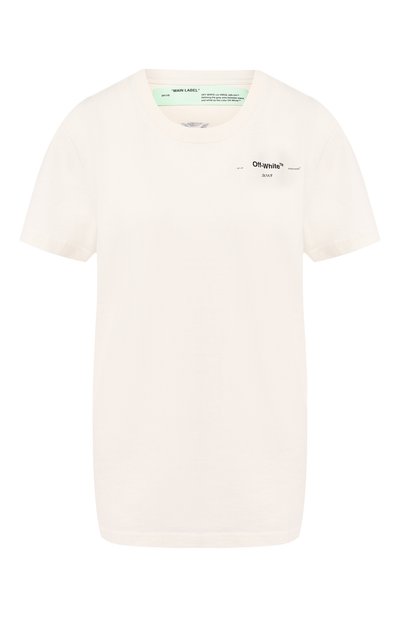 Женская хлопковая футболка OFF-WHITE, арт. 0WAA049S19B070590110