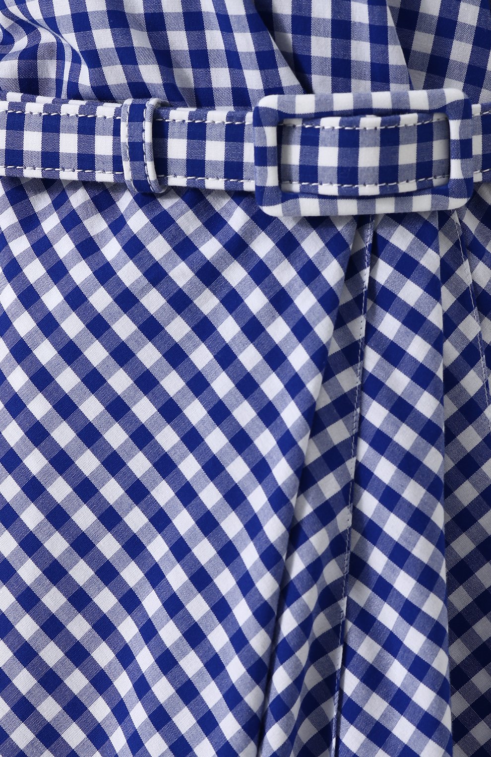 Хлопковое платье-рубашка в клетку с поясом RALPH LAUREN, арт. 290707886, фото 5