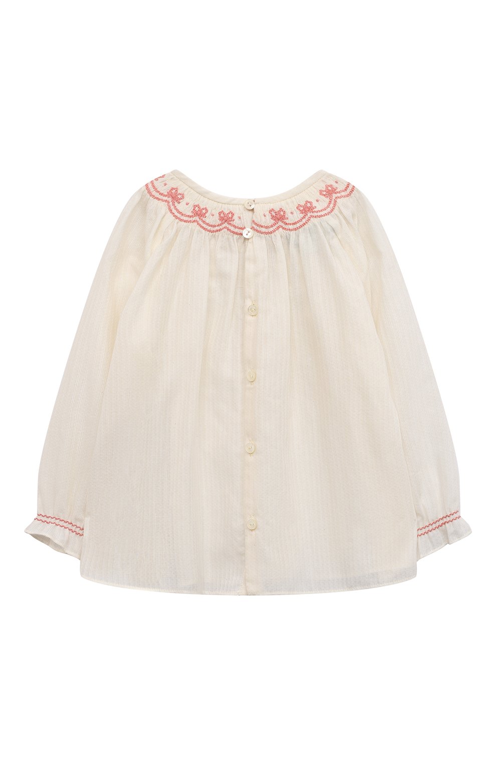 Хлопковая блузка GUCCI, арт. 615541 ZAEFQ, фото 2