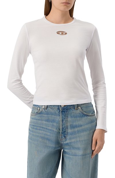 Хлопковый лонгслив DIESEL, арт. A19438/0CLBR, фото 3