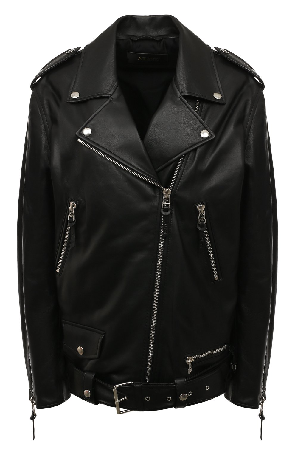 Кожаная куртка ALINE черного цвета по цене 115000 руб., арт. AL22FW030105, фото 1 Кожаная куртка ALINE, арт. AL22FW030105, фото 1