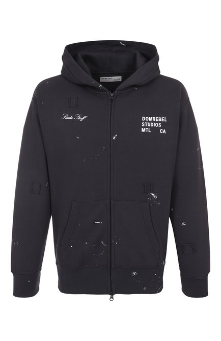Мужской хлопковая толстовка DOMREBEL, арт. M STAFF ZIP H00DIE