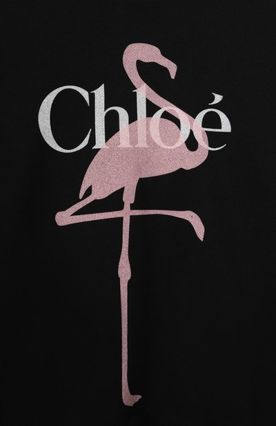 Хлопковый свитшот CHLOÉ черного цвета по цене 29950 руб., арт. C21286, фото 3 Хлопковый свитшот CHLOÉ, арт. C21286, фото 3