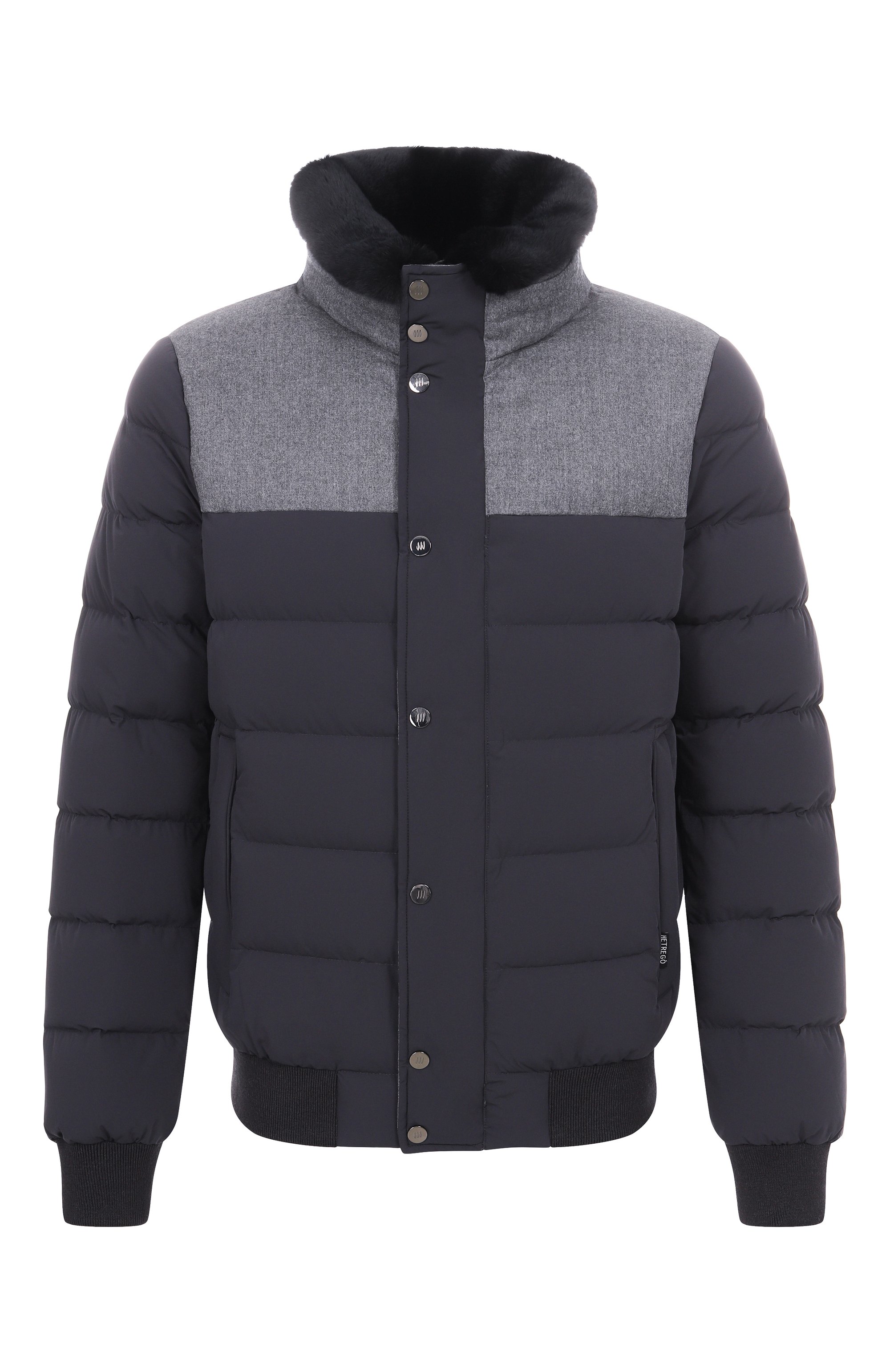 Пуховик с воротником из кролика HETREGO, арт. 8P512R/B0RIS, фото 1