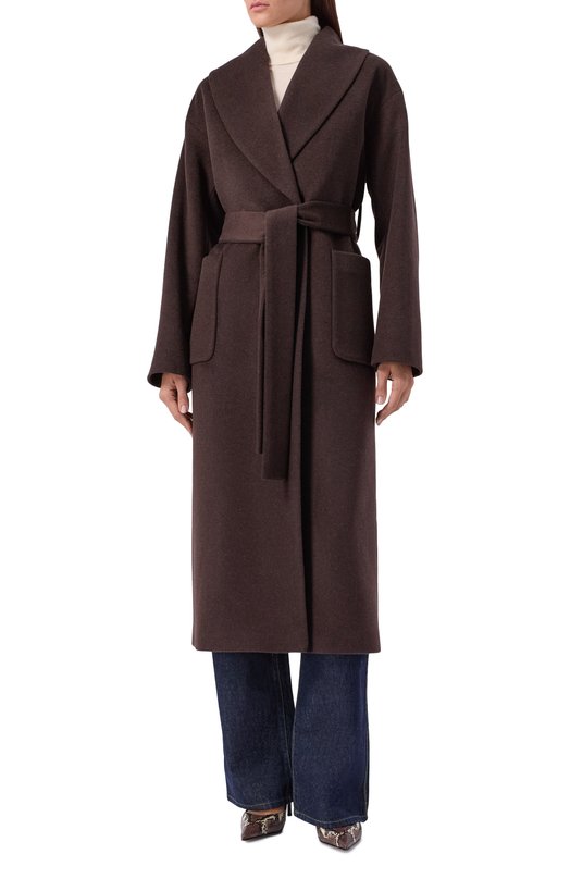 Пальто из шерсти и кашемира Seven Lab 225-S-W-00-02-084 Коричневый  225-S-W-00-02-084 Фото 3