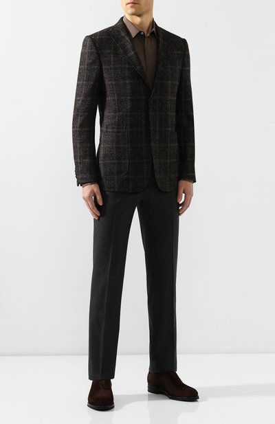 Замшевые лоферы KITON, арт. USSMARIN00139, фото 2