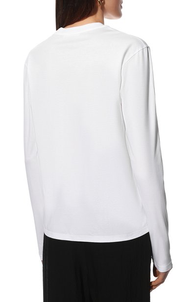 Хлопковый лонгслив JIL SANDER, арт. JSCU705001-WU247608, фото 4