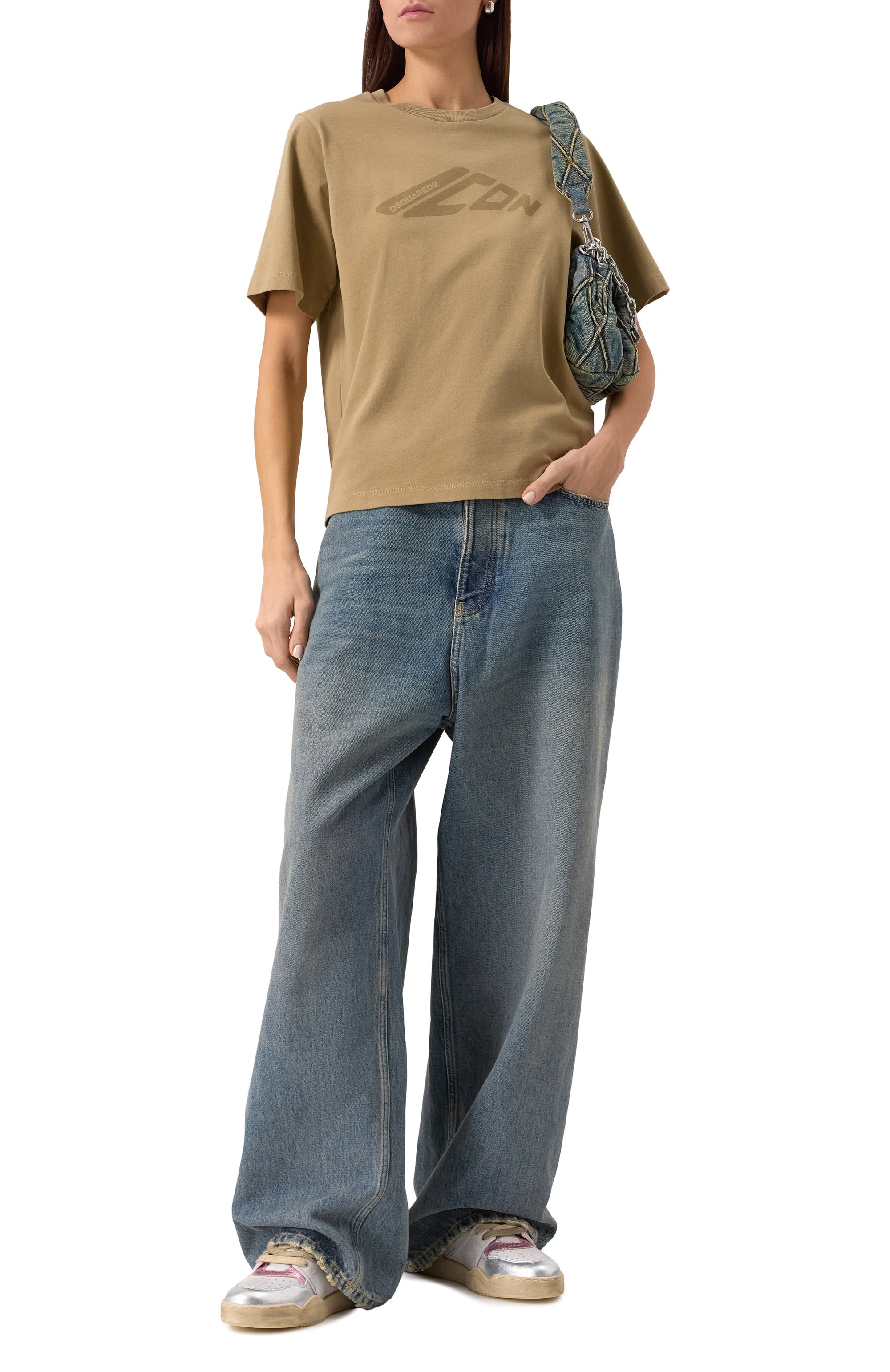 Кожаные кеды spiker DSQUARED2, арт. SNW0282/23808190, фото 2