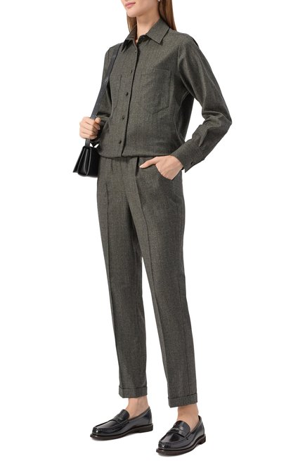Женские шерстяные брюки KITON, арт. D37102