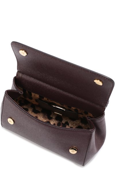 Сумка sicily small DOLCE & GABBANA бордового цвета по цене 159500 руб., арт. 0116/BB6003/A1001, фото 4 Сумка sicily small DOLCE & GABBANA, арт. 0116/BB6003/A1001, фото 4
