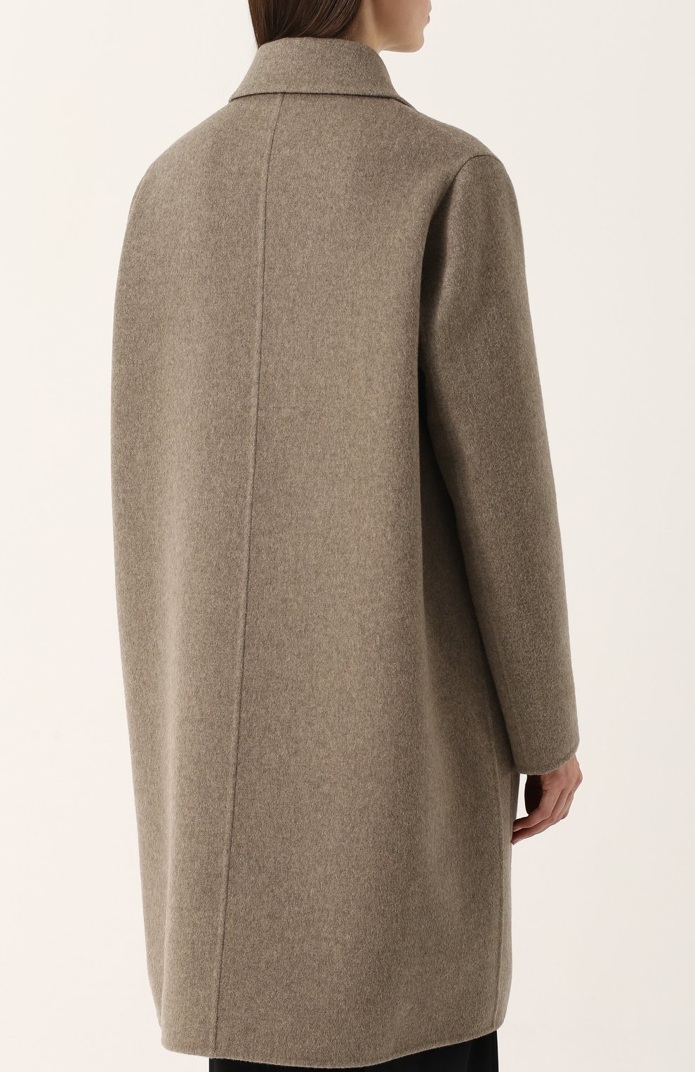 Кашемировое пальто прямого кроя с накладными карманами BOTTEGA VENETA, арт. 498952/VD0D0, фото 4
