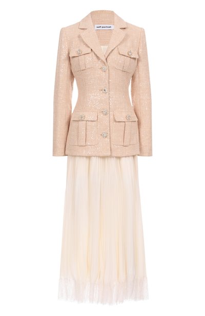 Женское комбинированное платье SELF-PORTRAIT, арт. RS25123M