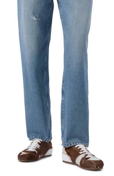 Кожаные кеды MOSCHINO, арт. MA15021G1N/MI5, фото 3